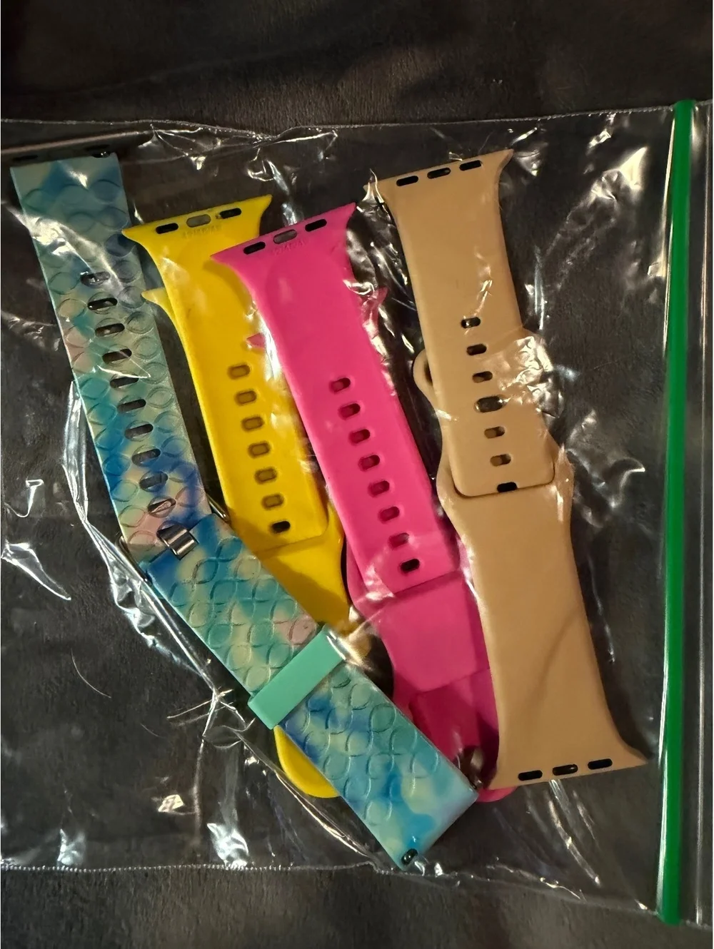 Colorful Silicone Replacement Watch Bands - Set of 4